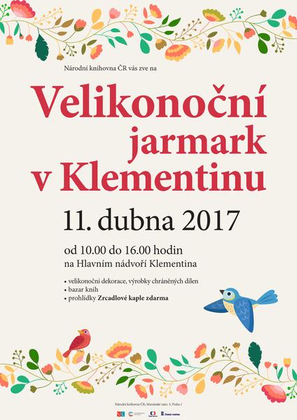 Plakát k velikonočnímu jarmarku (zdroj: Národní knihovna ČR)