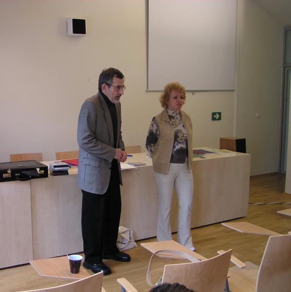Miloš Štědroň a Miroslava Horejsková na semináři v roce 2003