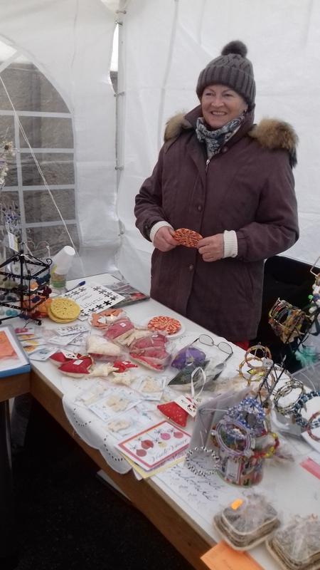 Prodej výrobků chráněných dílen (foto: Alena Volková Balvínová)