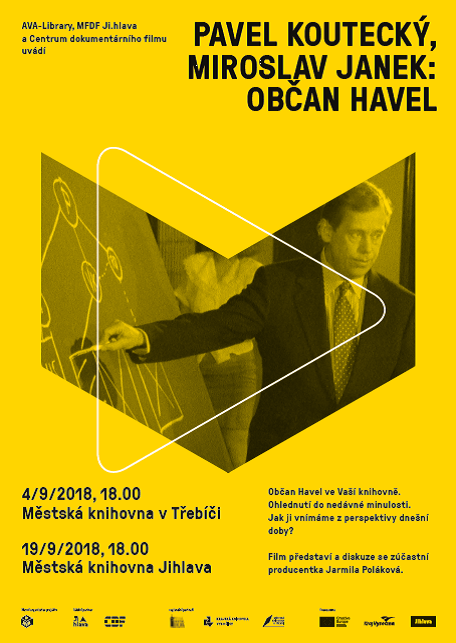Pozvánka na promítání filmu Občan Havel (zdroj: Centrum dokumentárního filmu)