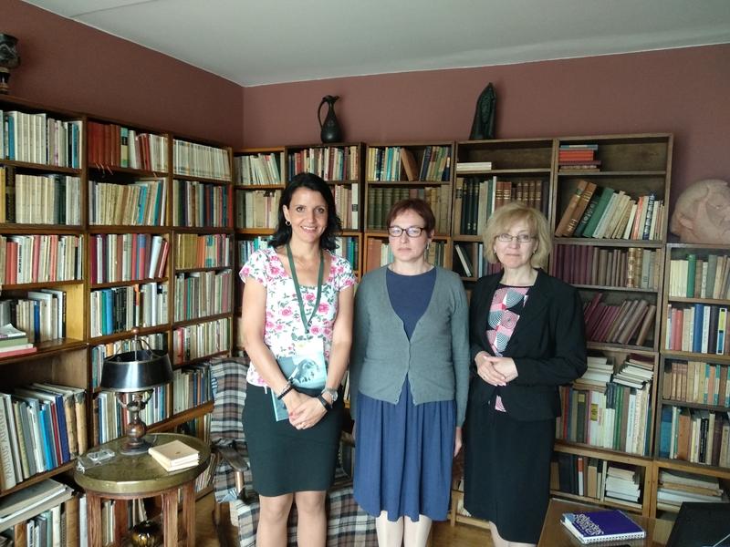 Michaela Kožíšková s litevskými kolegyněmi Angele a Reginou při návštěvě střediska v roce 2018