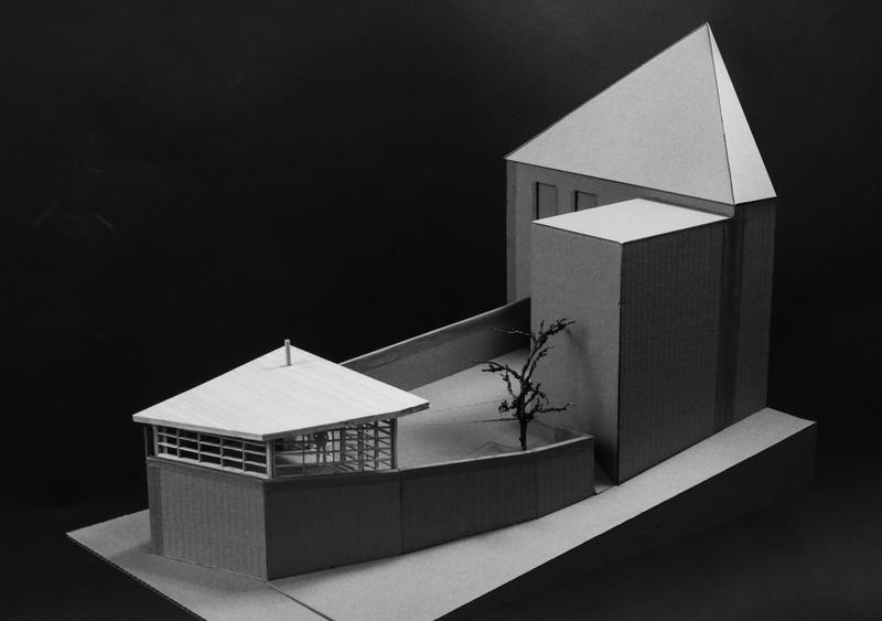 Model budoucího altánu u knihovny (zdroj: archiv Martina Kožnara)