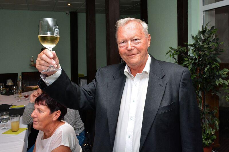 Karel Sosna při oslavě svých 75. narozenin v roce 2016