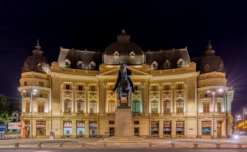 Ústřední univerzitní knihovna Karla I. v Bukurešti (foto: Diego Delso, CC BY-SA 4.0)